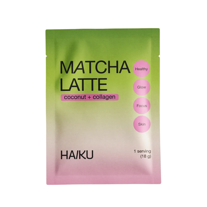 Матча-лате Haiku Drinks з кокосовим молоком та колагеном в саше (1шт) 3627 фото
