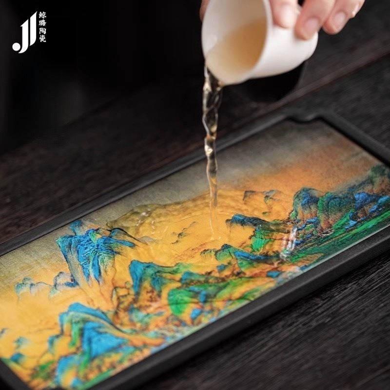 Чабань Гань Пао Фа "Пейзаж Дуньхуану" водопоглинаюча, меламін (розмір: 27,5*13,5*1,7см) 3398 фото