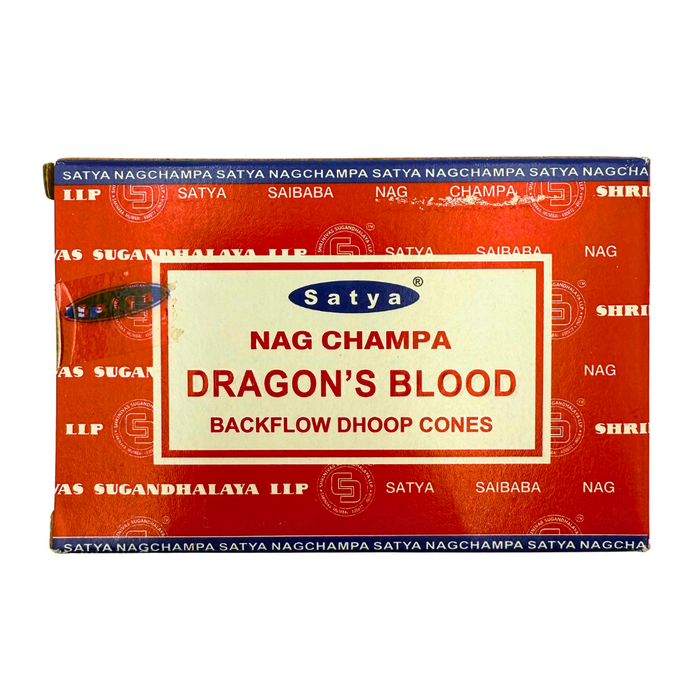 Конусні пахощі індійські, Satya &ndash; "Dragon&rsquo;s Blood" (10шт) 3408 фото