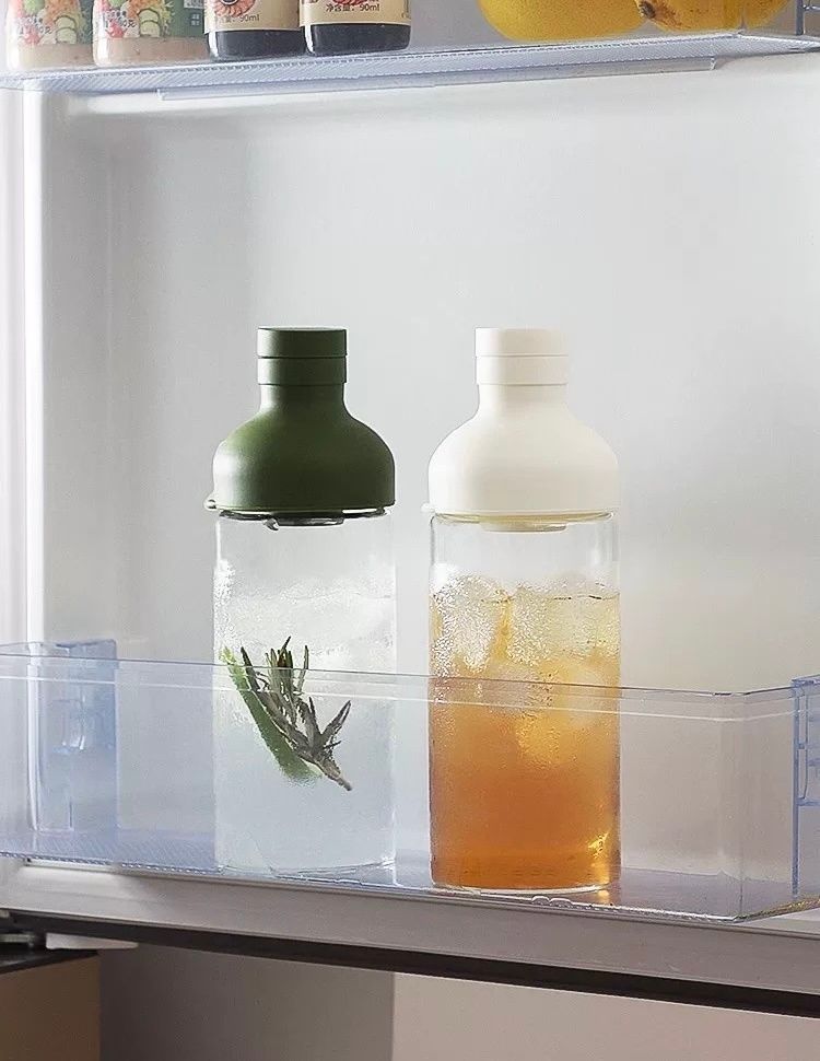 Пляшка для холодного заварювання Cold Brew з силіконовим ситом (біла) 3908 фото