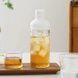 Пляшка для холодного заварювання Cold Brew з силіконовим ситом (біла) 3908 фото 5
